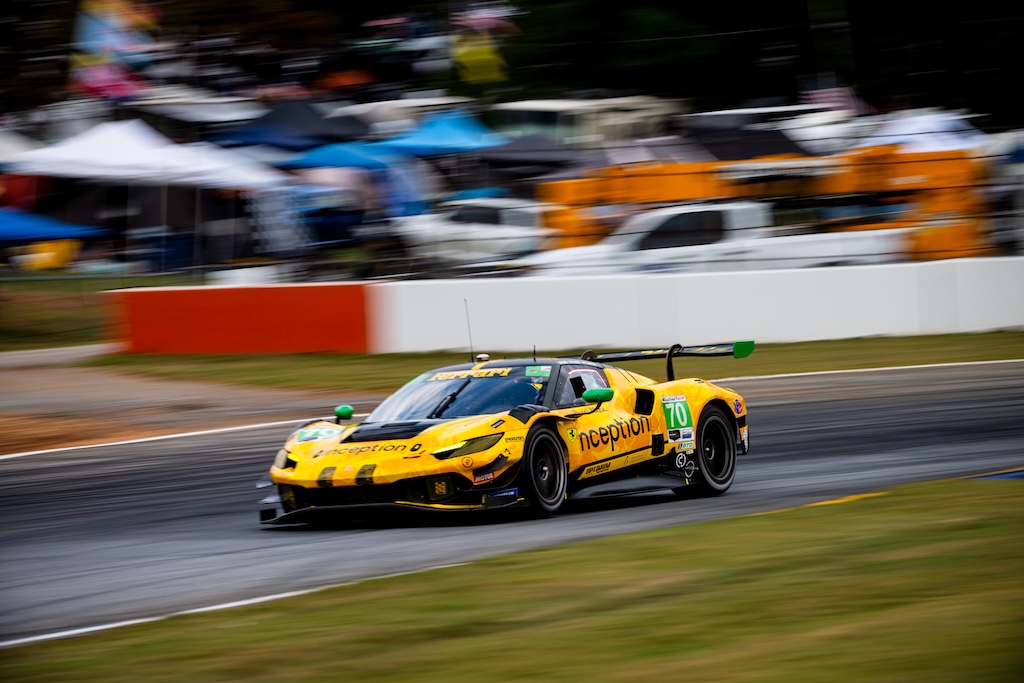 Frederik Schandorff i kamp for to IMSA-mesterskaber på Road Atlanta.
(Foto: Inception Racing)